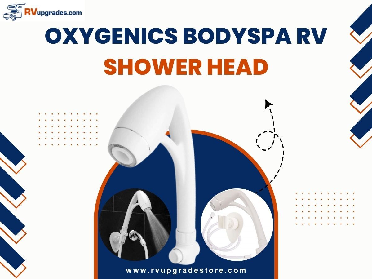 Oxygenics BodySpa RV Shower Head With SmartPause Shut-Off Valve - 1.8 GPM - White